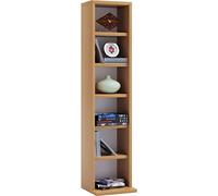 VCM 12053 Elementa Système d'Archivage pour 102 CD Imitation Structure Bois Hêtre