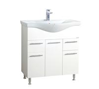 Vcm 2 Pcs. Plan De Toilette Lavabo Meubles De Salle De Bains Ensemble Lavabo Tiroirs Portes Battantes Lisalo Xl