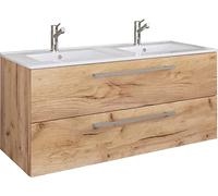 VCM 2-pièces Double lavabo 2 lavabos Ensemble de Meubles de Salle de Bains lavabo Budasi 2-pièces Double lavabo 2 lavabos Ensemble de Meubles de Salle de Bains lavabo Budasi Chêne Miel