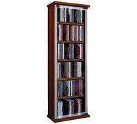 Vcm Bois Cd Dvd Stand Étagère Rangement Étagère Sur Pied Support Classic Porte En Verre Bois Cd Dvd Stand Étagère Rangement Étagère Sur Pied Support Classic Porte En Verre