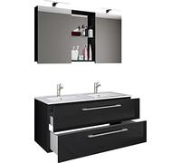 Vcm 3-Pièces Double Lavabo 2 Lavabos Ensemble De Meubles De Salle De Bains Lavabo Budasi Sc 3-Pièces Double Lavabo 2 Lavabos Ensemble De Meubles De Salle De Bains Lavabo Budasi Sc