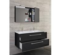 Vcm 3-Pièces Double Lavabo 2 Lavabos Ensemble De Meubles De Salle De Bains Lavabo Budasi Sc 3-Pièces Double Lavabo 2 Lavabos Ensemble De Meubles De Salle De Bains Lavabo Budasi Sc