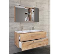 Vcm 3-Pièces Double Lavabo 2 Lavabos Ensemble De Meubles De Salle De Bains Lavabo Budasi Sc 3-Pièces Double Lavabo 2 Lavabos Ensemble De Meubles De Salle De Bains Lavabo Budasi Sc