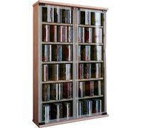 VCM 30056 Galerie Meuble CD/DVD pour 300 CDs Bois/Verre Chêne Sonoma 91,5 x 60 x 18 cm