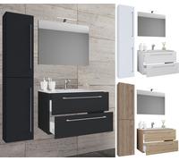 Vcm 4-Pièces Lavabo Meuble De Salle De Bains Ensemble Lavabo Badinos Tiroir Miroir 4-Pièces Lavabo Meuble De Salle De Bains Ensemble Lavabo Badinos Tiroir Miroir
