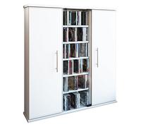 VCM 45024 Santo Tour pour 450 CD/DVD Bois Blanc 91,5 x 86 x 18 cm