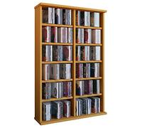 VCM Bois CD DVD Stand Étagère Rangement Étagère sur Pied Ronul Bois CD DVD Stand Étagère Rangement Étagère sur Pied Ronul Hêtre