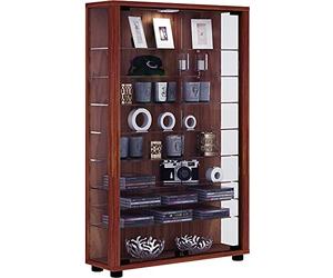 VCM 906132 Lumo Mini Vitrine Indépendante Bois Marron 90 x 59 x 18 cm