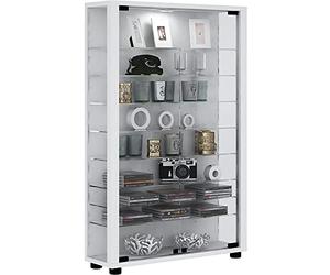 VCM 906133 Lumo Mini Vitrine Indépendante Bois Blanc 90 x 59 x 18 cm