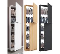 VCM Armoire à chaussures en bois Commode à chaussures Étagère à chaussures Support à chaussures Fulasi XL Blanc