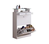 VCM Armoire à chaussures Sipos (blanc, L)