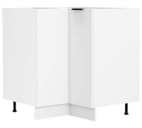 VCM Armoire d'angle Armoire de Cuisine Meuble Bas de Cuisine Fasola Armoire d'angle Armoire de Cuisine Meuble Bas de Cuisine Fasola Blanc