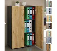 Vcm Armoire De Bureau Livres Classeurs Armoire De Classement Meuble De Bureau Armoire Lona 3 Portes Battantes