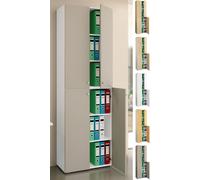Vcm Armoire De Bureau Livres Classeurs Armoire De Classement Meuble De Bureau Armoire Lona 6 Portes Battantes