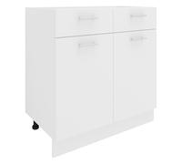 VCM Armoire de cuisine Largeur 80 cm Tiroir Meuble bas Cuisine Meubles de cuisine Esilo Armoire de cuisine Largeur 80 cm Tiroir Meuble bas Cuisine Meubles de cuisine Esilo Blanc