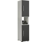 VCM armoire de salle de bain en bois | meuble de salle de bain | étagère de salle de bain sur pied | armoire haute | dimensions env. H. 153 x L. 31 x P. 30 cm - Flandu