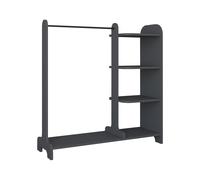 VCM Armoire ouverte avec étagères Lempu, 106 x 110 x 35 cm (anthracite)