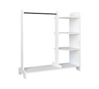 VCM Armoire ouverte avec étagères Lempu, 106 x 110 x 35 cm (blanc)