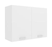 VCM Armoire Suspendue 2 Portes en Bois Blanc Taille Unique