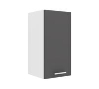 VCM Armoire suspendue style moderne Esilo (Armoire suspendue, blanc/anthracite, 1 Tür 30)