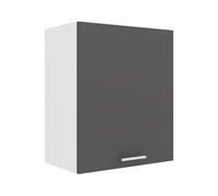 VCM Armoire suspendue style moderne Esilo (Armoire suspendue, blanc/anthracite, 1 Tür 50)