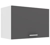 VCM Armoire suspendue style moderne Esilo (Armoire suspendue, blanc/anthracite, 1 Tür 60)