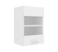 VCM Armoire suspendue style moderne Esilo (Armoire suspendue, blanc/blanc, 1 Glastür)