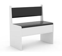 VCM Banc d'angle en Bois Banc avec Coffre Esal Largeur 80 cm Banc d'angle en Bois Banc avec Coffre Esal Largeur 80 cm Blanc