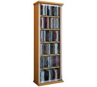Vcm Bois Cd Dvd Stand Étagère Rangement Étagère Sur Pied Support Classic Porte En Verre Bois Cd Dvd Stand Étagère Rangement Étagère Sur Pied Support Classic Porte En Verre