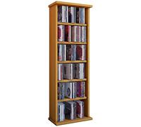 VCM Bois CD DVD Stand Étagère Rangement Étagère sur Pied Vostan Bois CD DVD Stand Étagère Rangement Étagère sur Pied Vostan Hêtre