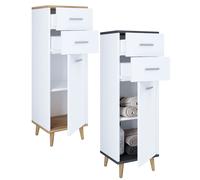 Vcm Bois Highboard Étroit Commode Portes Battantes Tiroir Lindas Bois Highboard Étroit Commode Portes Battantes Tiroir Lindas