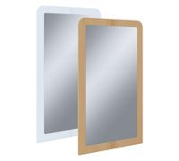 VCM Bois Mur Miroir de salle de bain Miroir de salle de bain avec étagère Balia Brun