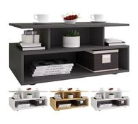 VCM Bois Table basse haute Table de salon Table d'appoint Table de rangement Esila Bois Table basse haute Table de salon Table d'appoint Table de rangement Esila Gris