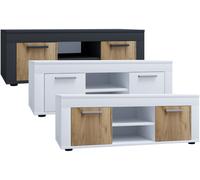 VCM Bois TV Lowboard Meuble Meuble TV Table Console Table TV Largeur 102 cm Usilo L Bois TV Lowboard Meuble Meuble TV Table Console Table TV Largeur 102 cm Usilo L Blanc