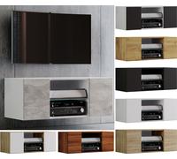 VCM Bois TV Wandboard Suspension Lowboard Armoire TV suspendue Armoire murale Table Jusa Bois TV Wandboard Suspension Lowboard Armoire TV suspendue Armoire murale Table Jusa Blanc