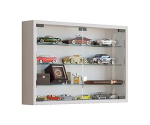 VCM Bois Verre Suspendu vitrine Murale collectionneur vitrine Mandosa M Bois Verre Suspendu vitrine Murale collectionneur vitrine Mandosa M Blanc