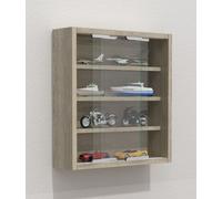 VCM Bois Verre Suspendu vitrine Murale collectionneur vitrine Agisa S Bois Verre Suspendu vitrine Murale collectionneur vitrine Agisa S Chêne Sonoma