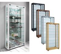 VCM Bois Verre vitrine collecteur Verre vitrine vitrine Stand Lumo Maxi Miroir Bois Verre vitrine collecteur Verre vitrine vitrine Stand Lumo Maxi Miroir Blanc