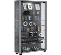 VCM Bois Verre vitrine de Collection vitrine de Verre vitrine Stand vitrine Lumo Mini Bois Verre vitrine de Collection vitrine de Verre vitrine Stand vitrine Lumo Mini Argent