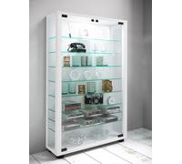 VCM 906133 Lumo Mini Vitrine Indépendante Bois Blanc 90 x 59 x 18 cm