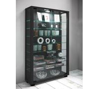 VCM Bois verre vitrine de collection vitrine de verre vitrine stand vitrine Lumo Mini Bois verre vitrine de collection vitrine de verre vitrine stand vitrine Lumo Mini Noir