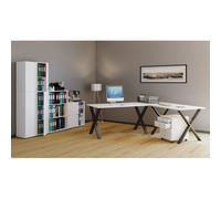 VCM Bureau d'angle Bureau informatique Table d'angle Lona 50 X Alu Noir Bureau d'angle Bureau informatique Table d'angle Lona 50 X Alu Noir