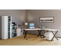 VCM Bureau d'angle Bureau informatique Table d'angle Lona 50 X Alu Noir Bureau d'angle Bureau informatique Table d'angle Lona 50 X Alu Noir