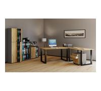 VCM Bureau d'angle Bureau informatique Table d'angle Lona profondeur 50 U alu argenté Bureau d'angle Bureau informatique Table d'angle Lona profondeur 50 U alu argenté