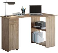 VCM Bureau d'angle en Bois Bureau Informatique Tiroir Linzia Bureau d'angle en Bois Bureau Informatique Tiroir Linzia Chêne Sonoma (scié)