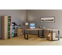 Vcm Bureau D'angle Lona Profondeur 50 U Alu Noir Bureau D'angle Lona Profondeur 50 U Alu Noir Noir