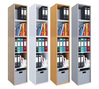 VCM Bureau en bois Étagère à livres Étagère à dossiers Étagère à classeurs Étagère à livres Lona l 5f Bureau en bois Étagère à livres Étagère à dossiers Étagère à classeurs Étagère à livres Lona l 5f 