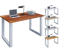 Vcm Bureau En Bois Table D'ordinateur Table De Travail Meuble De Bureau Lona U Blanc Bureau En Bois Table D'ordinateur Table De Travail Meuble De Bureau Lona U Blanc Blanc