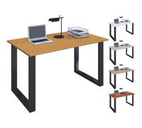 Vcm Bureau En Bois Table D'ordinateur Table De Travail Meuble De Bureau Lona U Sw Bureau En Bois Table D'ordinateur Table De Travail Meuble De Bureau Lona U Sw
