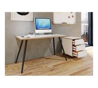 Vcm Bureau Table D'ordinateur Table De Bureau Skandanivic Retro Look Salia 138x80 Cm Bureau Table D'ordinateur Table De Bureau Skandanivic Retro Look Salia 138x80 Cm